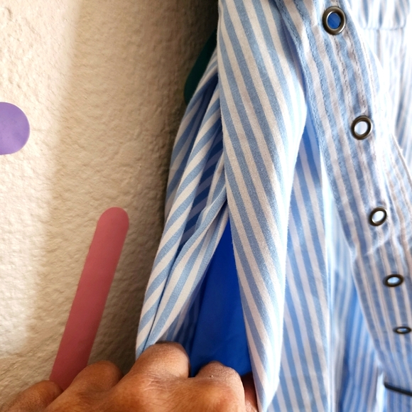 A New Day Belted Midi Bandeau Dress NWT Striped - Picture 8 of 12